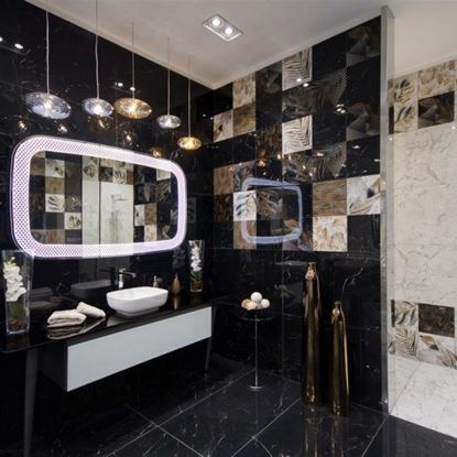 Picture of BLACK AND WHITE Porcelain 60X120 - Cleopatra